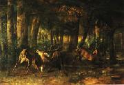Gustave Courbet Spring Rutting;Battle of Stags